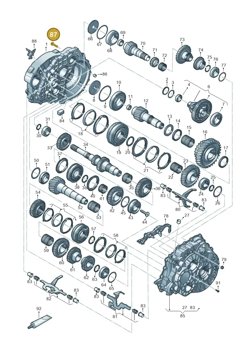 N10138905 — Volkswagen Transport. multivan (2019-2024) diagram 806800300, position 87