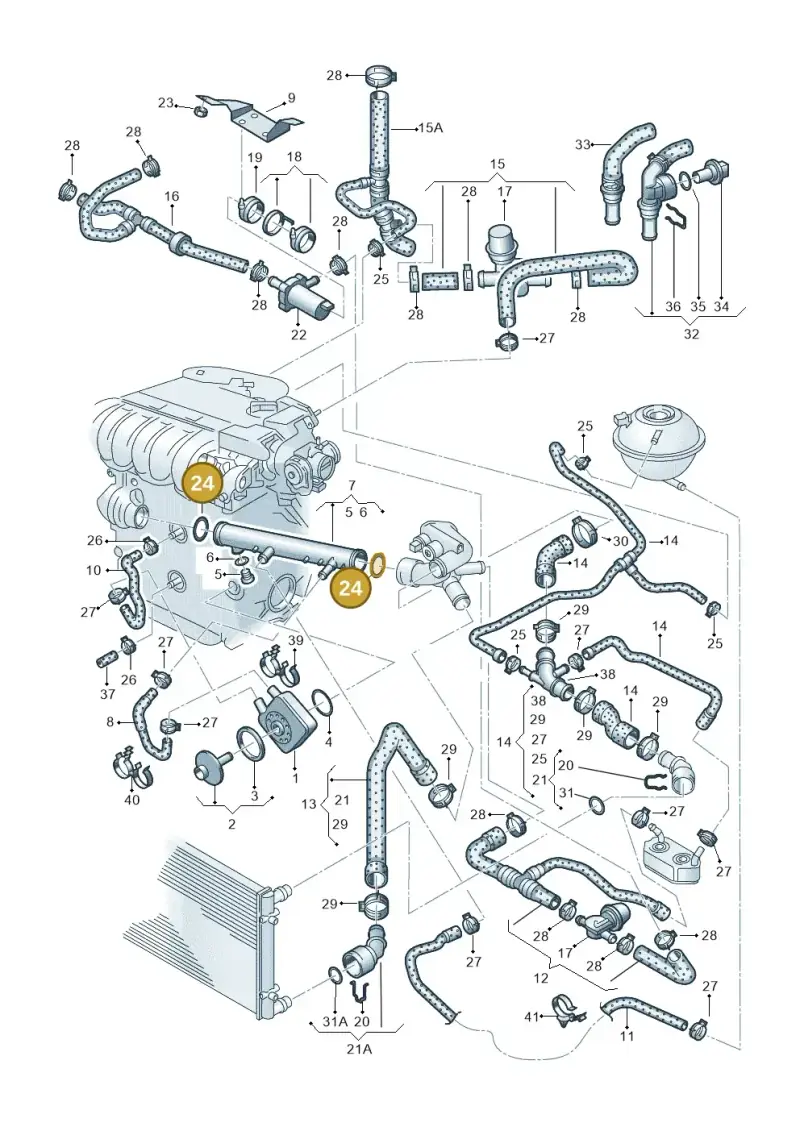 N10139201 — Volkswagen Sharan (2008-2010) diagram 244121350, position 24