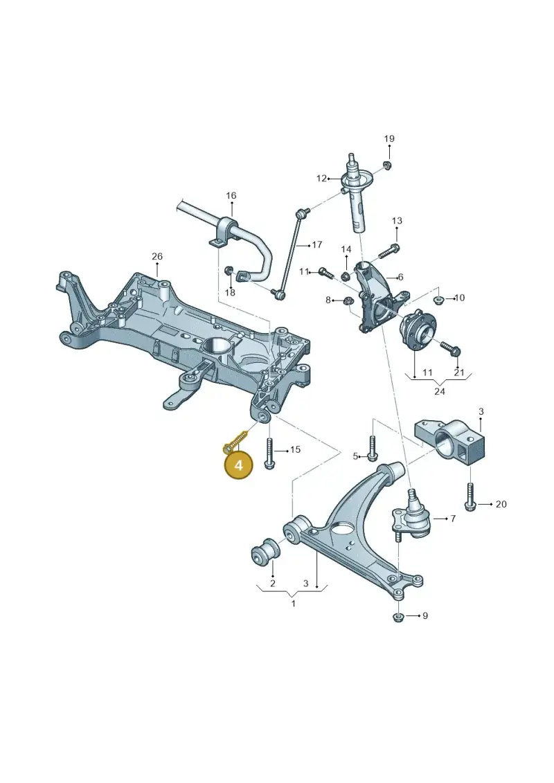 N10141003 — Skoda Yeti (2013-2017) diagram 460407000, position 4