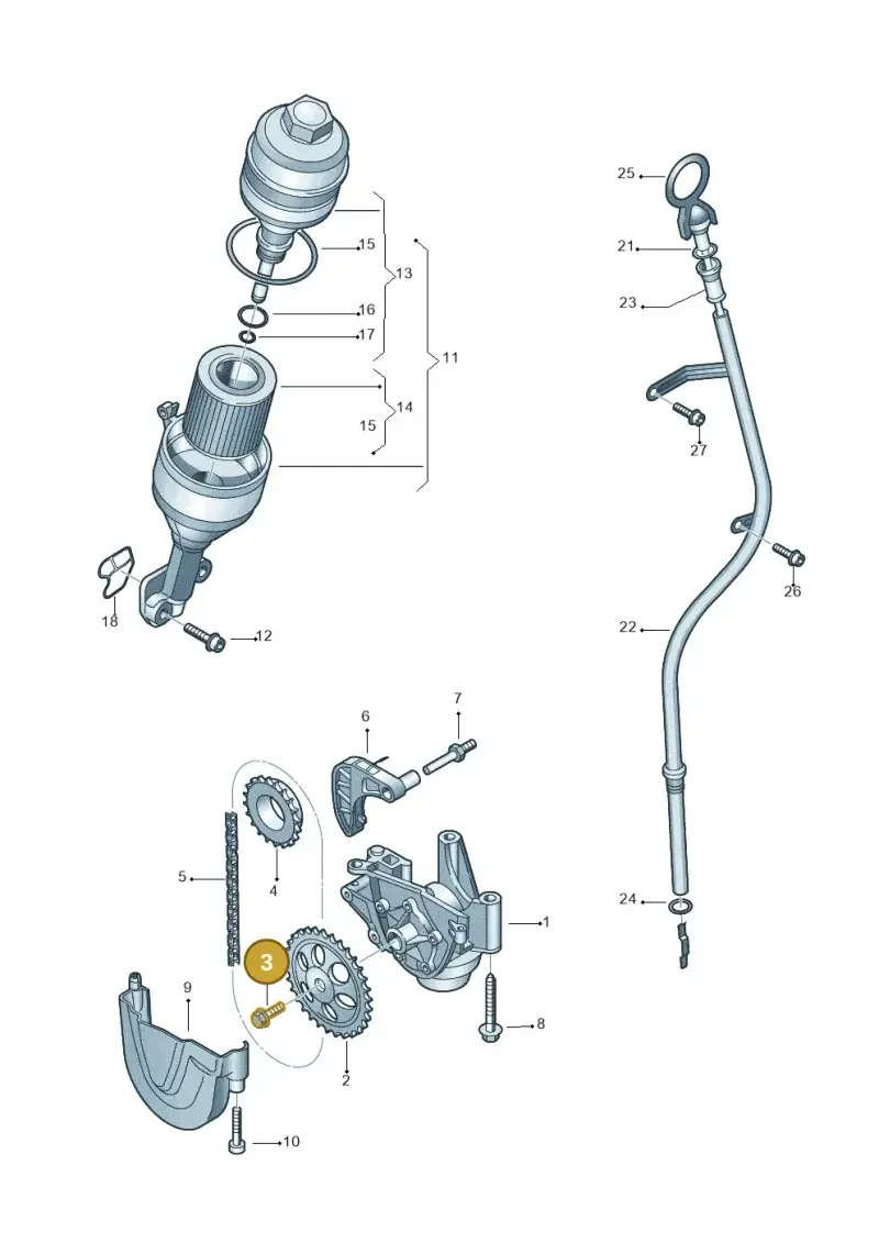 N10155906 — Volkswagen Polo (2012-2014) diagram 747115050, position 3