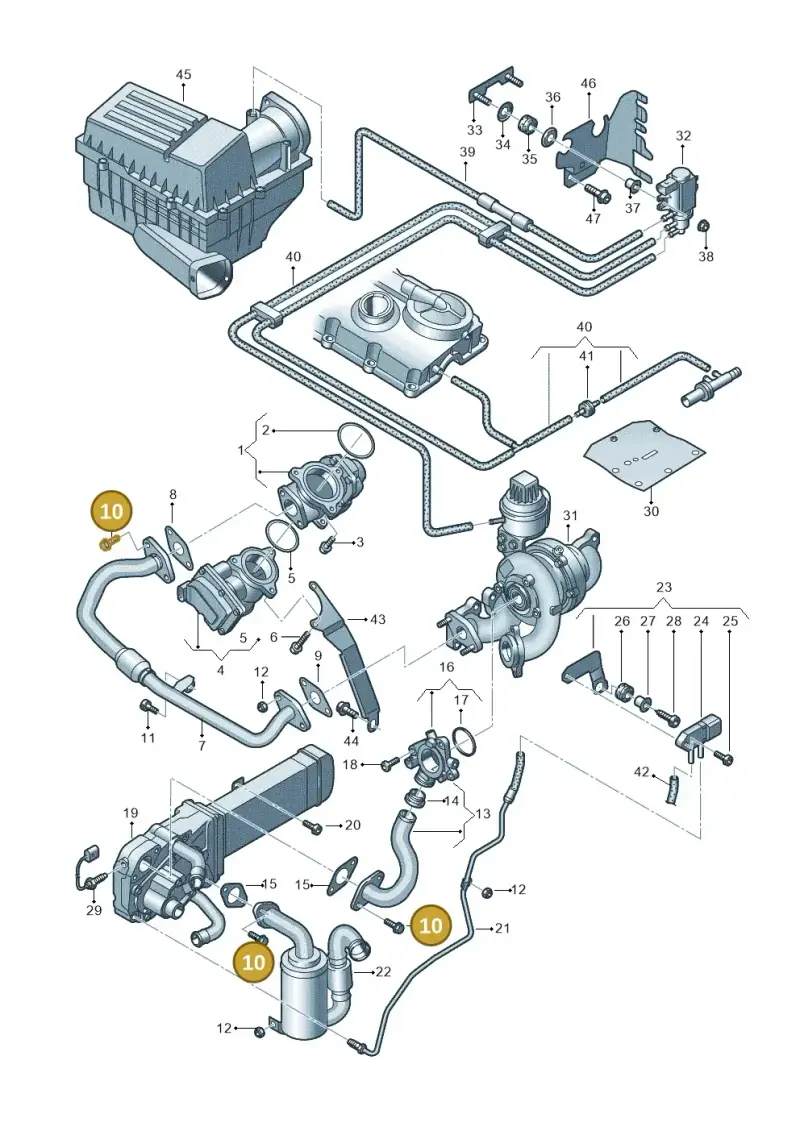 N10156009 — Volkswagen New beetle (2011-2016) diagram 649131450, position 10
