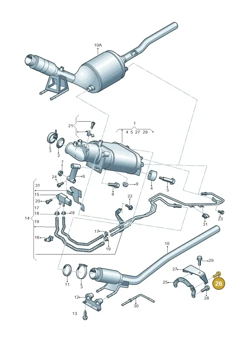 N10156009 — Volkswagen Transp. caravelle (2011-2015) diagram 679253600, position 26