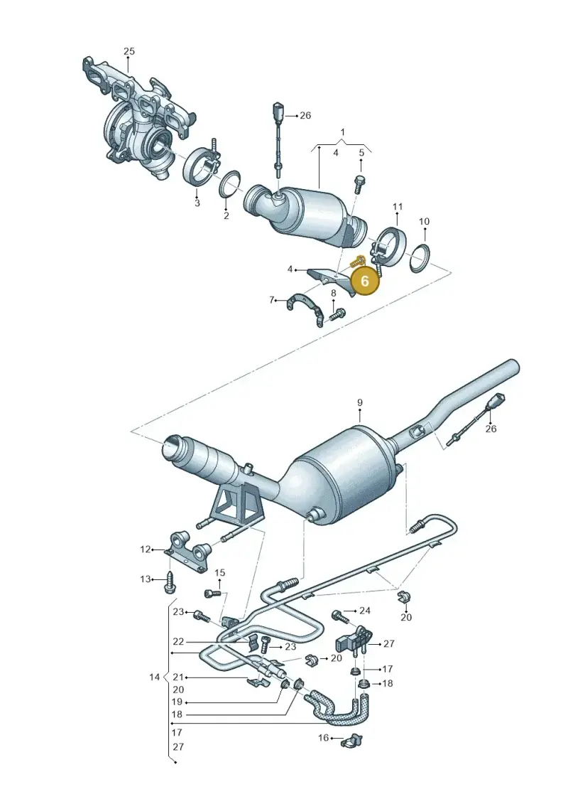 N10156009 — Volkswagen Caravelle (2015-2019) diagram 861253440, position 6