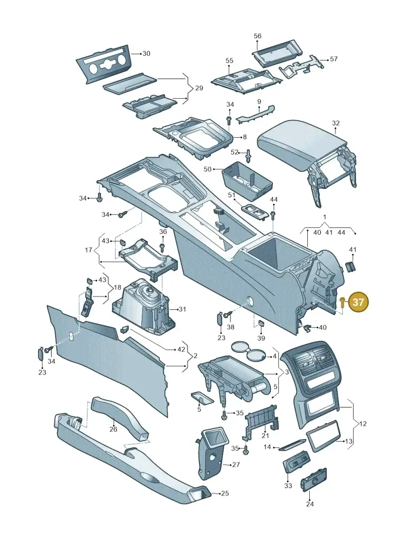 N10156205 — Volkswagen Passat saloon (2014-2024) diagram 793863500, position 37