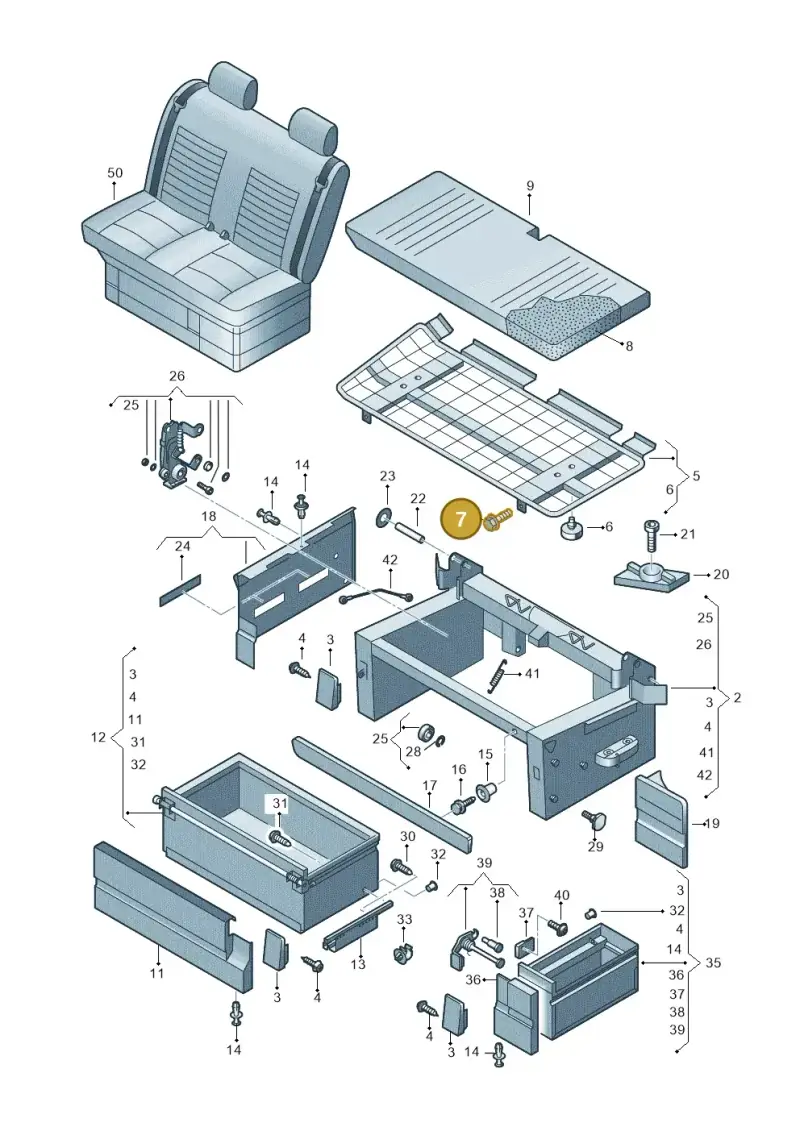 N10156305 — Volkswagen Caravelle (2019-2024) diagram 452067300, position 7