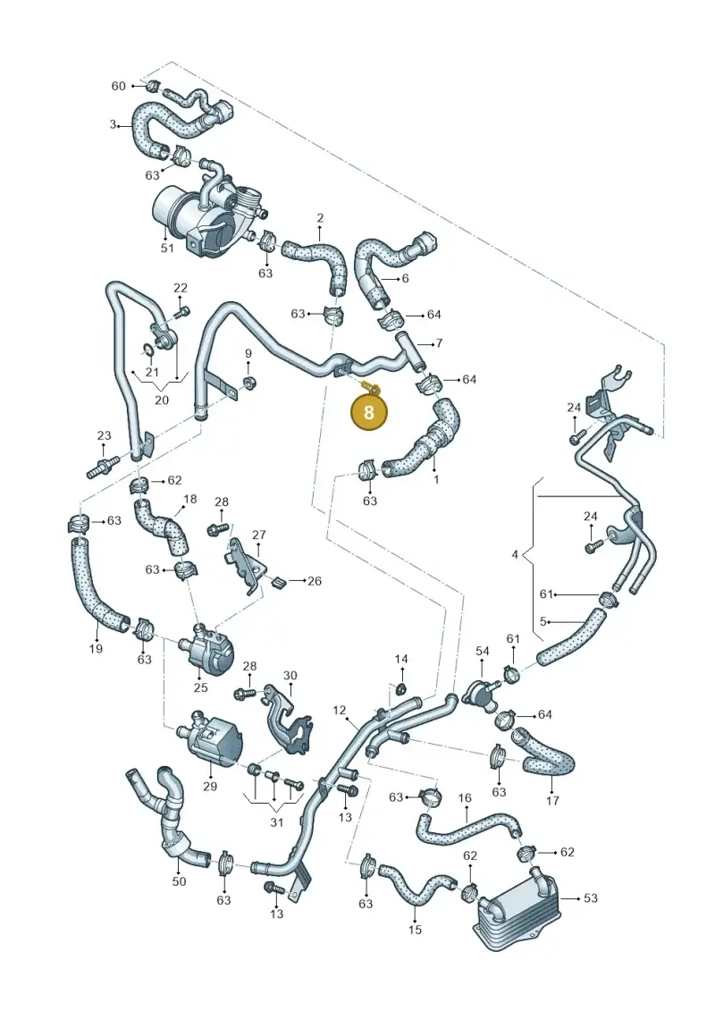 N10156307 — Volkswagen Tiguan 2.0 4Motion (2017-2024) diagram 793121370, position 8