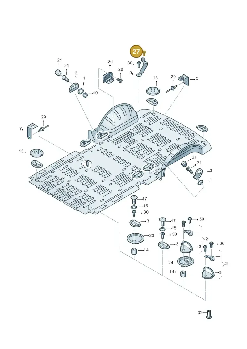 N10156307 — Volkswagen Caravelle (2019-2024) diagram 861801015, position 27