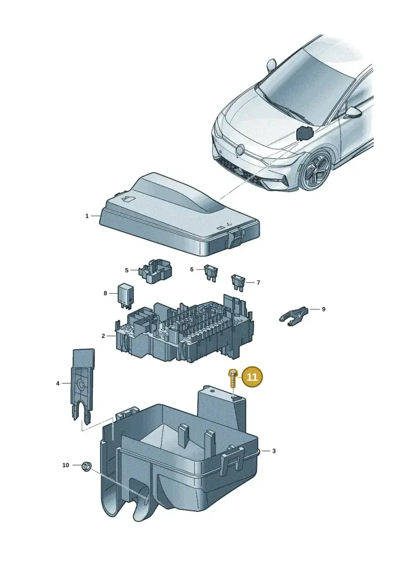 N10158605 — Volkswagen ID.7 Limousine Pro (2023-) diagram 14b937030, position 11