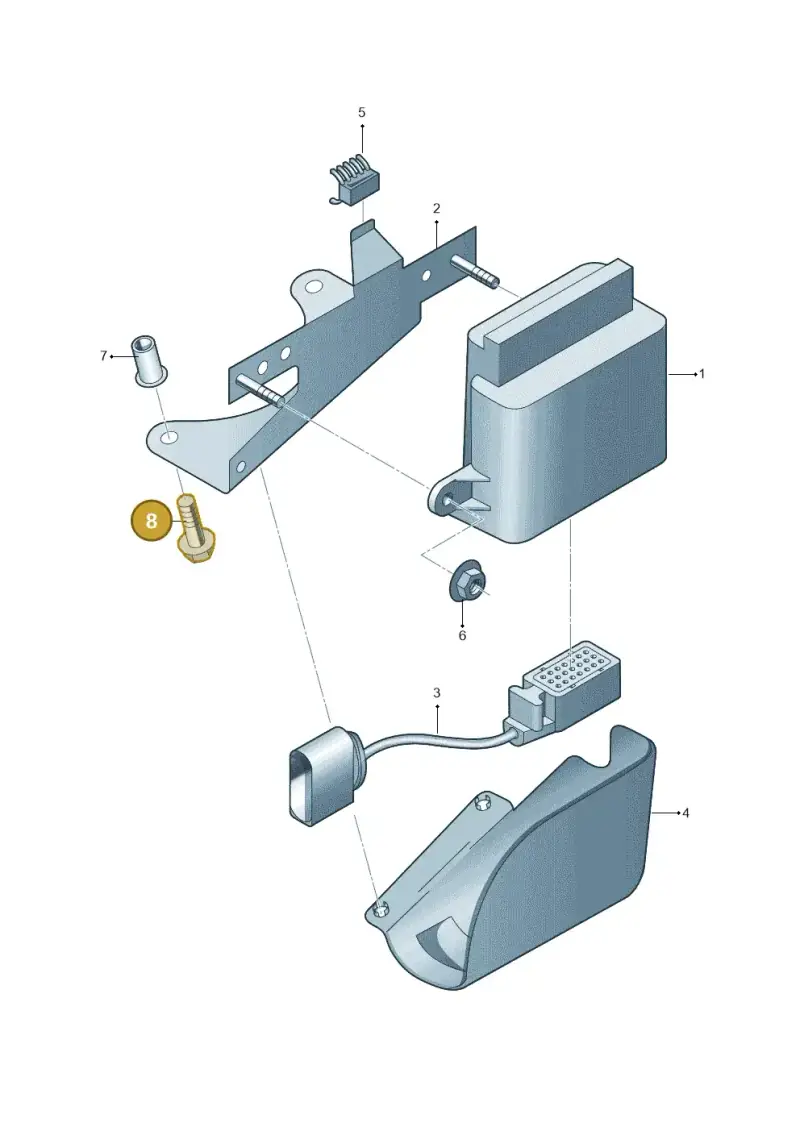 N10160204 — Volkswagen Passat saloon (2010-2015) diagram 656919220, position 8