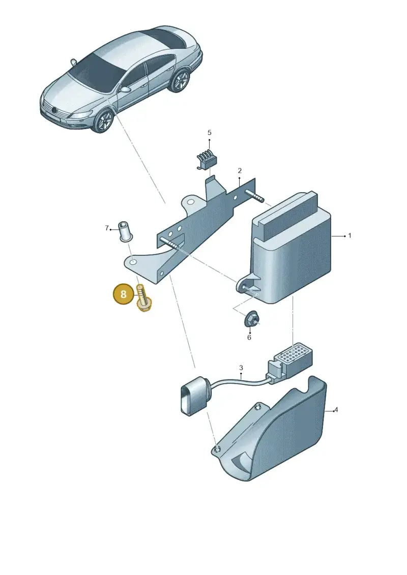 N10160204 — Volkswagen Passat CC (2011-2016) diagram 737919220, position 8