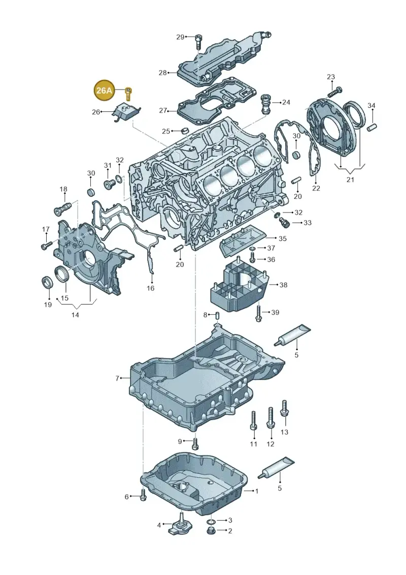 N10169902 — Volkswagen Phaeton 4motion (2010-2016) diagram 274103100, position 26A