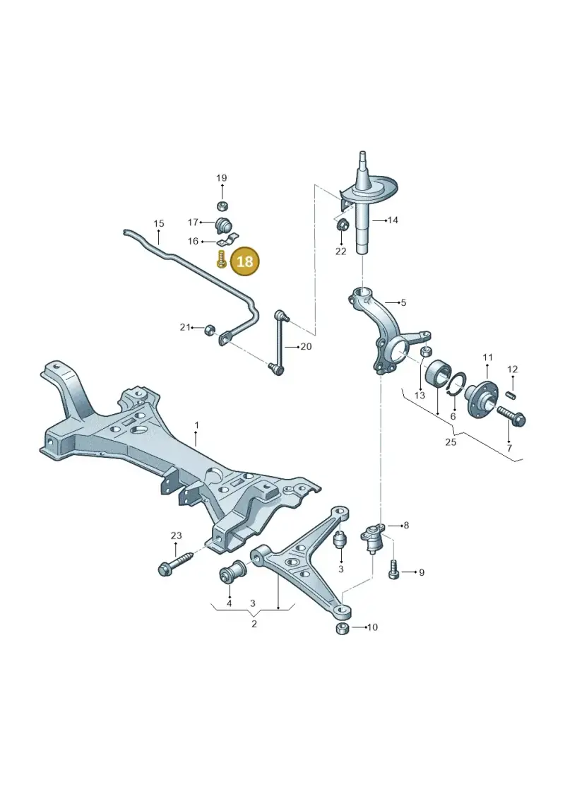 N10170513 — Volkswagen Sharan (2008-2010) diagram 244407100, position 18