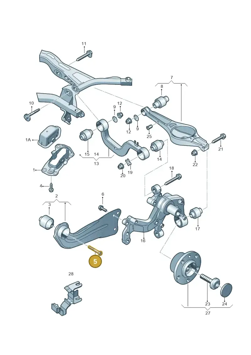 N10170804 — Volkswagen Beetle (2016-2019) diagram 649505050, position 5