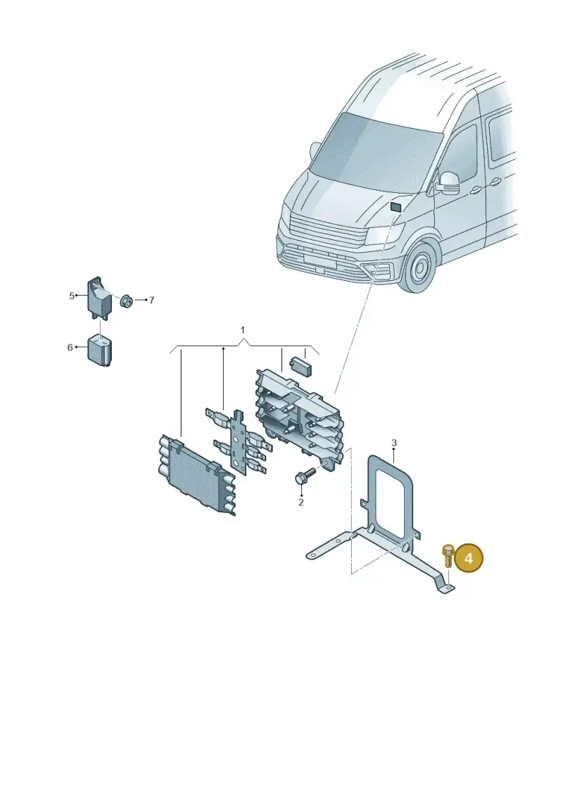 N10189407 — Volkswagen E-Crafter 35 (2018-2024) diagram 599937020, position 4