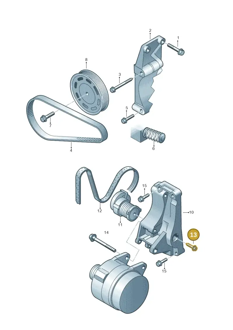 N10195301 — Skoda OCTAVIA/COMBI/4X4      04> (2004-) diagram 225903400, position 13