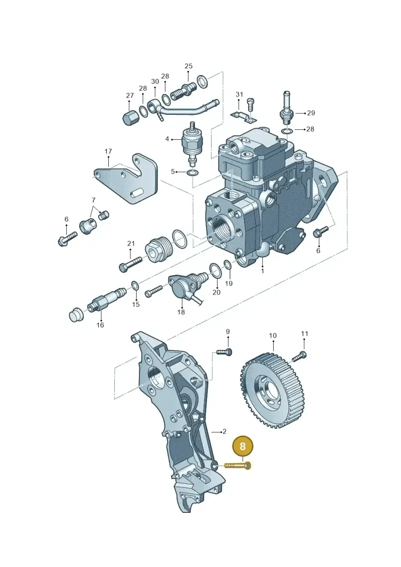 N10197301 — Volkswagen POLO CLASSIC           06> (2005-) diagram 194130200, position 8