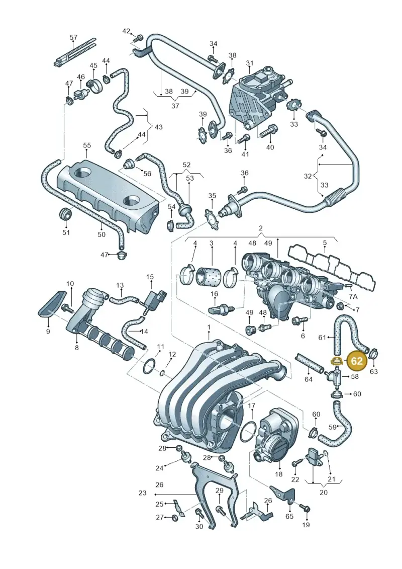 N10197601 — Volkswagen Passat estate (2008-2011) diagram 420133300, position 62