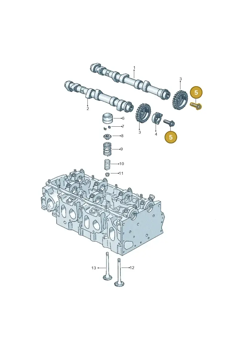 N10203803 — Volkswagen GOLF VAR./VENTO (1996-1999) diagram 121109250, position 5
