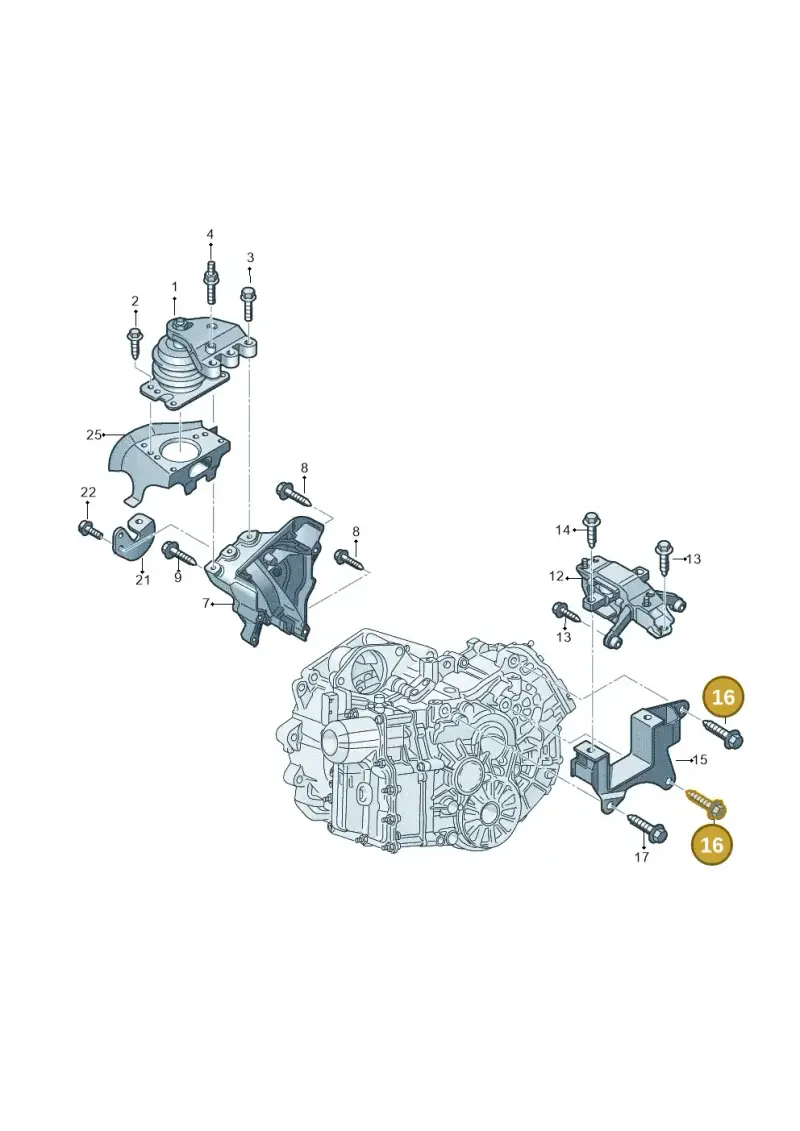 N10204807 — Volkswagen Polo 1.4 BlueMotion (2014-2017) diagram 773199300, position 16