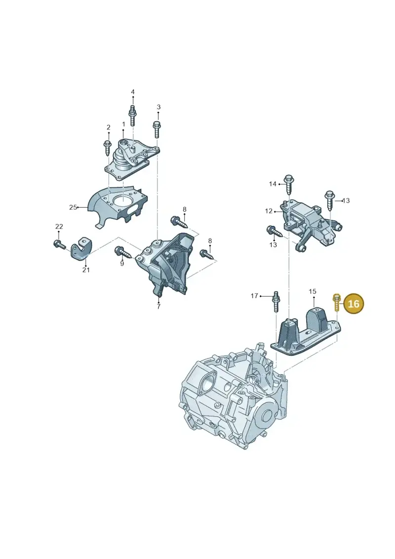 N10204807 — Volkswagen Polo 1.4 BlueMotion (2014-2017) diagram 773199400, position 16