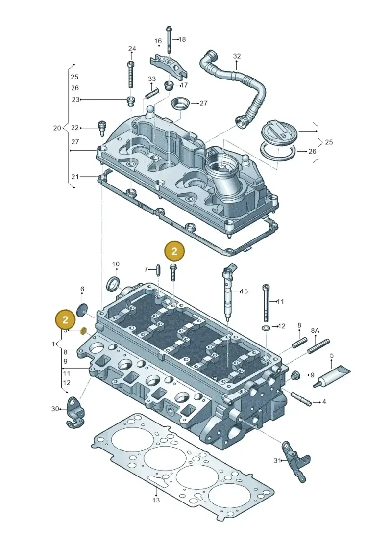 N10205604 — Volkswagen Caravelle (2015-2019) diagram 679103600, position 2