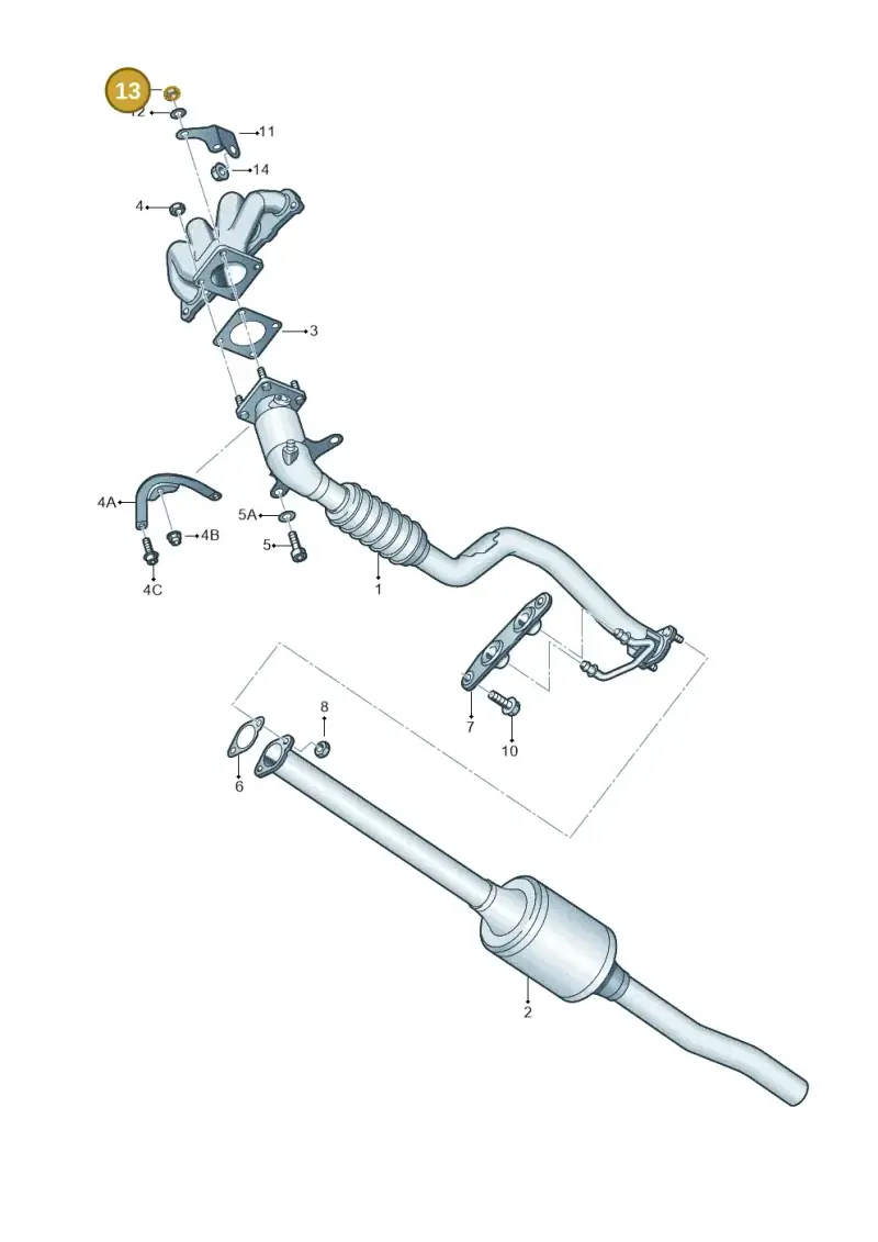 N10209005 — Volkswagen JETTA                  06> (2005-) diagram 409253500, position 13