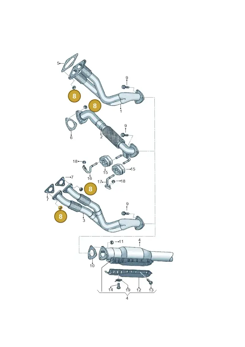 N10209009 — Volkswagen Sharan (2008-2010) diagram 244253500, position 8