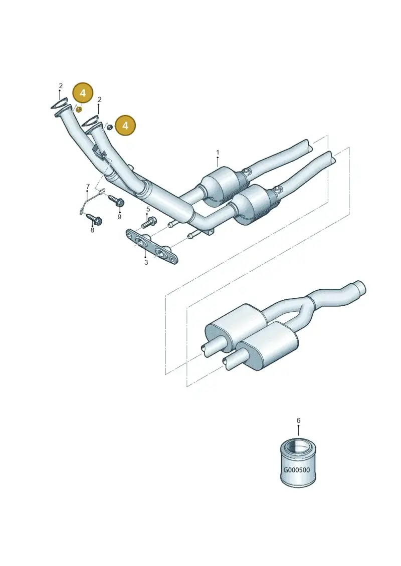N10209009 — Volkswagen EOS 2.0 (2008-2010) diagram 412253670, position 4