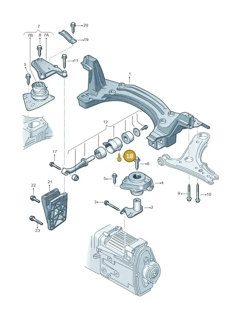 N10209605 — Volkswagen LUPO/3L TDI (2003-2005) diagram 158199200, position 18
