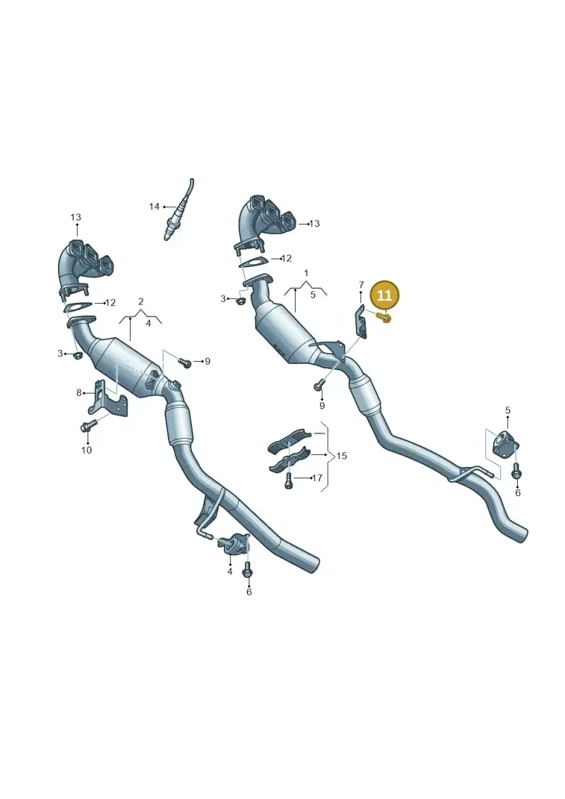 N10217103 — Volkswagen Touareg (2010-2012) diagram 693253550, position 11