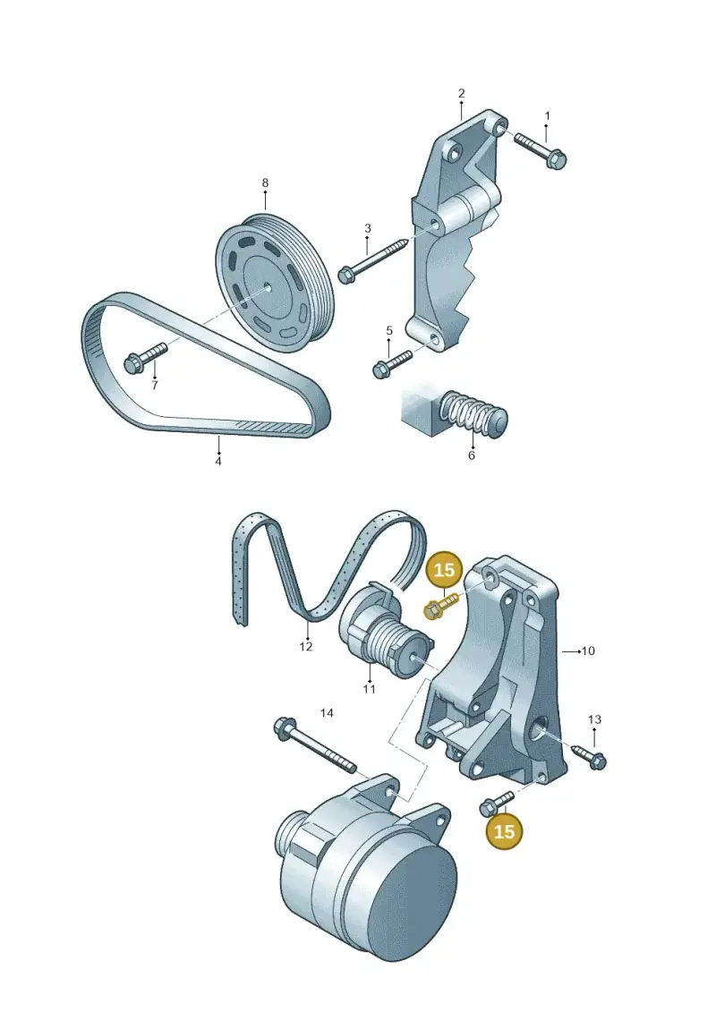 N10220404 — Skoda Octavia ambiente (2008-2013) diagram 225903400, position 15