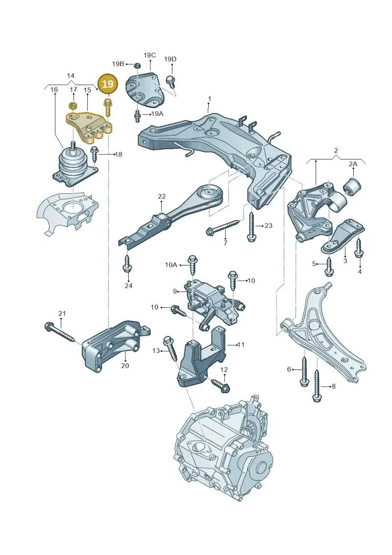 N10220404 — Volkswagen POLO (2005-) diagram 253199200, position 19
