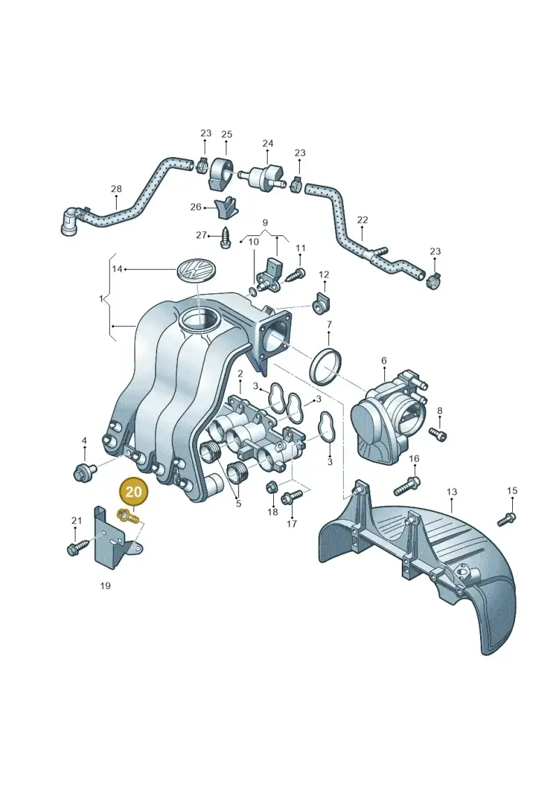 N10225402 — Volkswagen Caddy Maxi Kombi (2010-2015) diagram 477133350, position 20