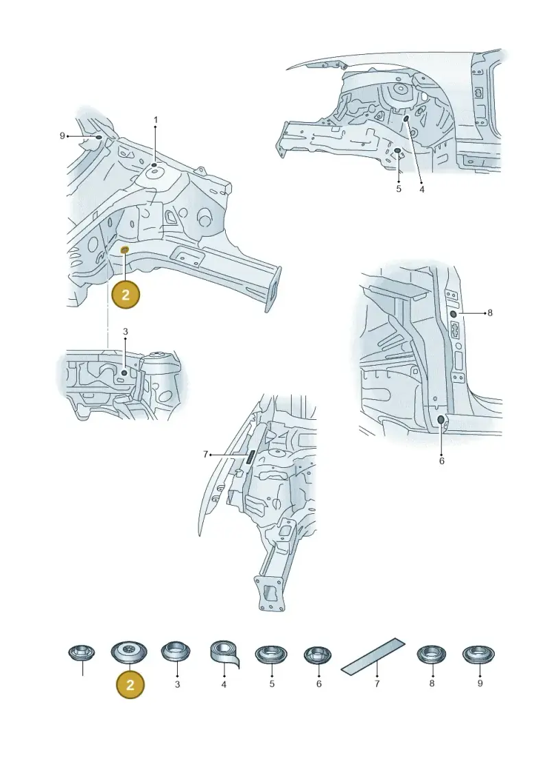 N10226501 — Volkswagen Passat estate (2023-) diagram 3j0803660, position 2