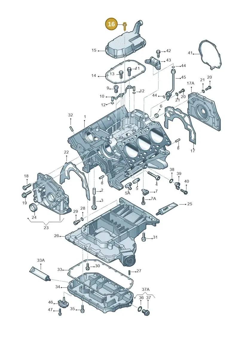 N10227803 — Volkswagen PASSAT                 00> (2000-) diagram 260103310, position 16