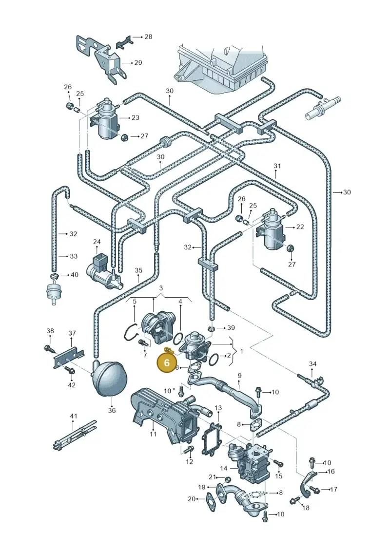 N10227803 — Volkswagen New Beetle Cabrio. (2003-2005) diagram 266131350, position 6