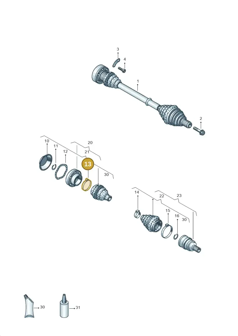 N10233802 — Volkswagen Sharan (2008-2010) diagram 653407200, position 13