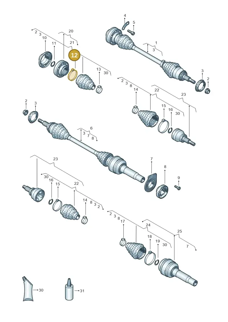 N10233802 — Volkswagen Transp. caravelle (2008-2009) diagram 731407200, position 12