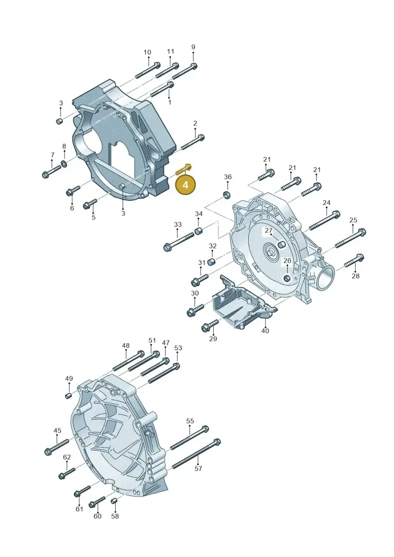 N10238204 — Volkswagen Phaeton 4motion (2010-2016) diagram 258300850, position 4