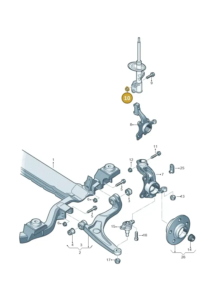 N10240304 — Volkswagen Transport. multivan (2019-2024) diagram 861407000, position 10
