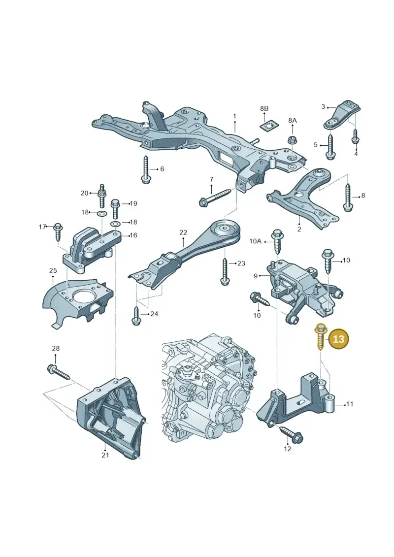 N10241508 — Volkswagen Polo (2012-2014) diagram 747199280, position 13