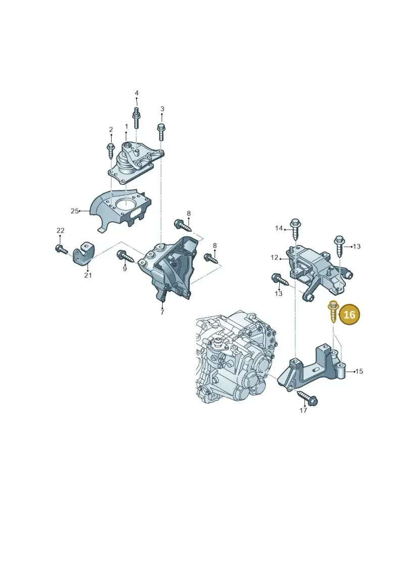 N10241508 — Volkswagen Polo 1.4 BlueMotion (2014-2017) diagram 773199260, position 16