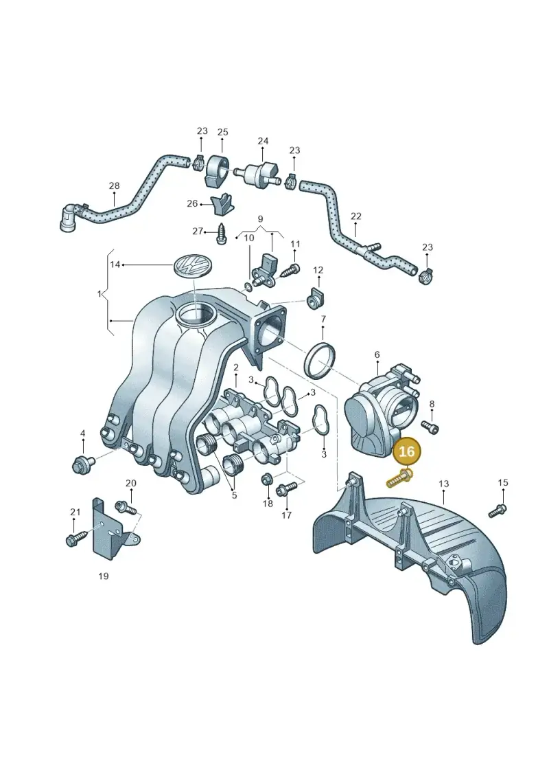 N10242602 — Volkswagen Caddy Maxi Kombi (2010-2015) diagram 477133350, position 16