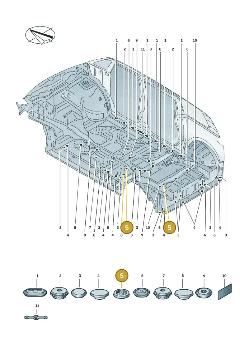 N10246001 — Volkswagen ID.Buzz (2022-) diagram 15a803670, position 5