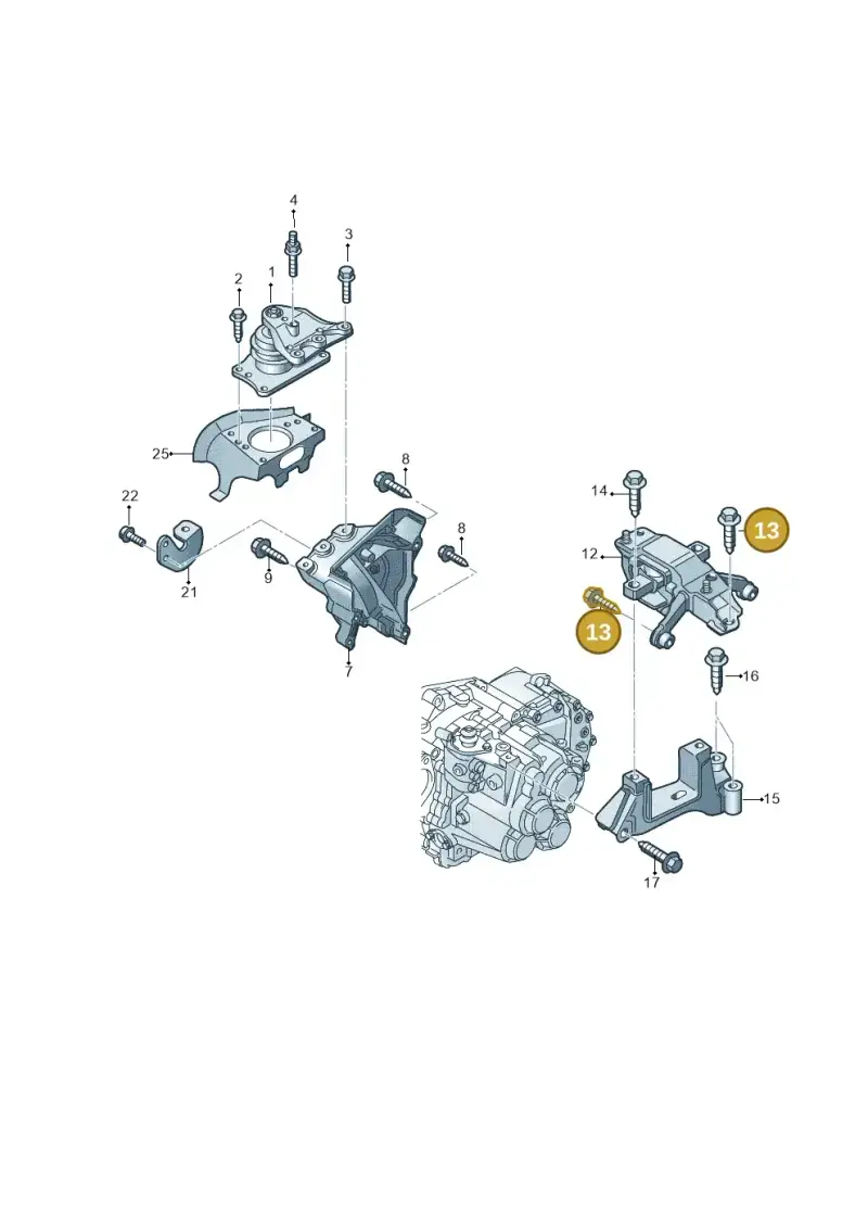 N10246611 — Volkswagen Polo 1.4 BlueMotion (2014-2017) diagram 773199260, position 13