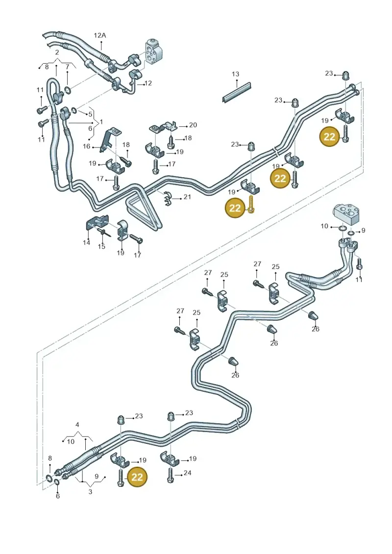 N10247504 — Volkswagen Transp. caravelle (2011-2015) diagram 731820350, position 22