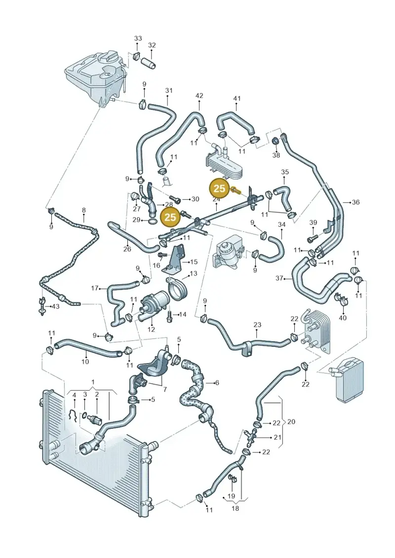N10248001 — Volkswagen Touareg                08> (2007-) diagram 478121510, position 25