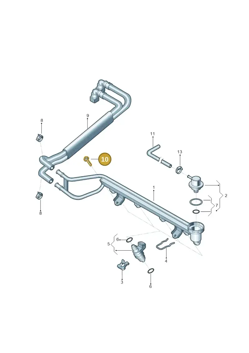 N10248804 — Volkswagen Jetta 2.0 (2015-2015) diagram 880133500, position 10