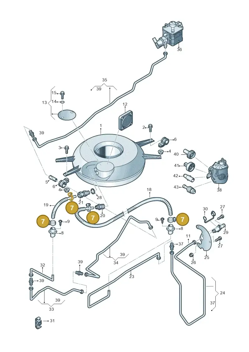 N10258001 — Volkswagen Golf Plus (2011-2014) diagram 649201090, position 7