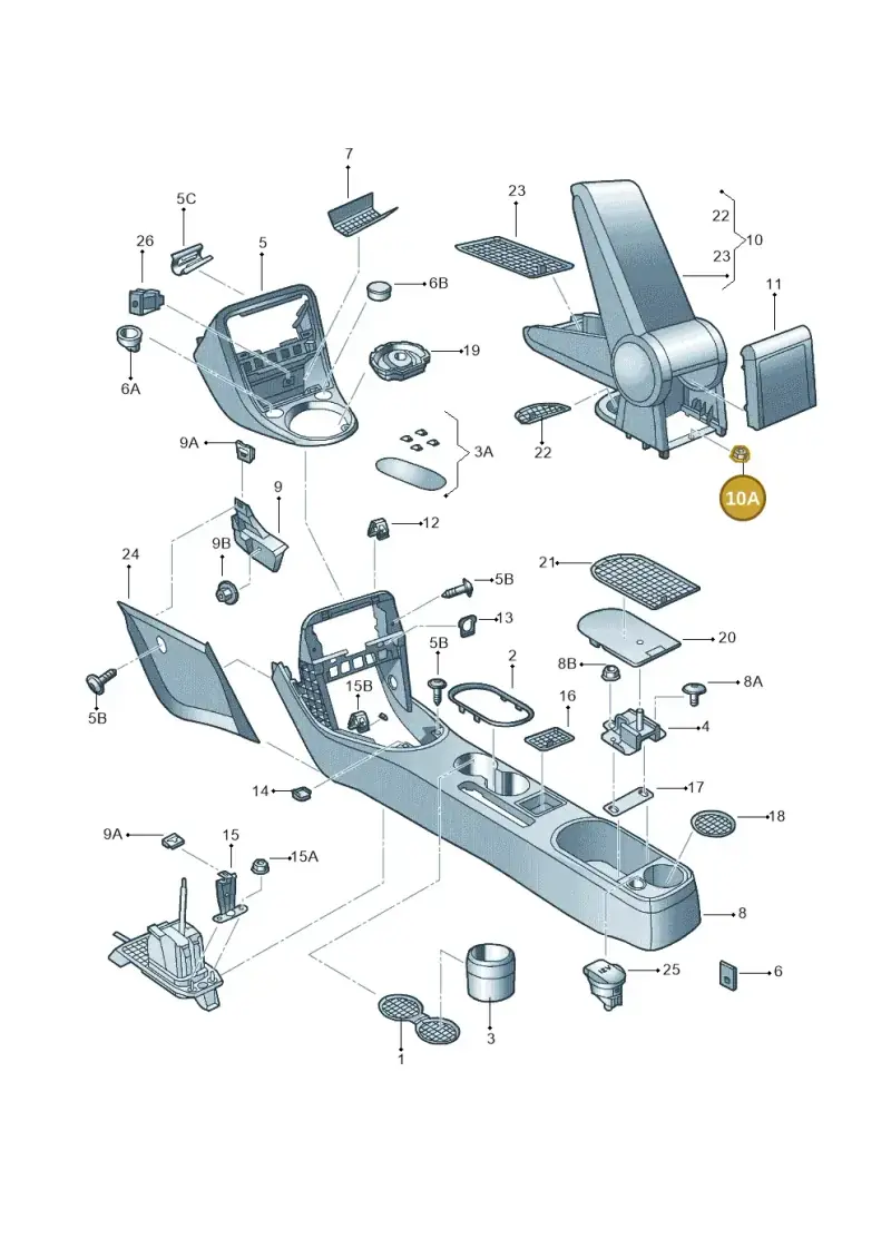 N10261310 — Volkswagen Beetle (2016-2019) diagram 715863500, position 10A